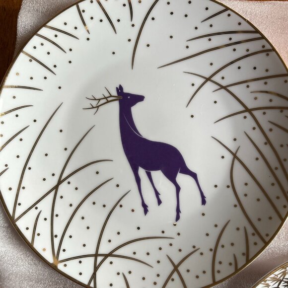 The Met "Asian Woodlands" plates set NIB - Picture 4 of 12